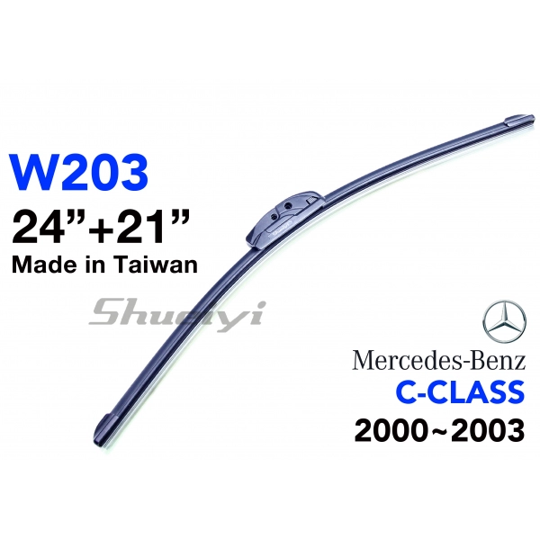 BENZ C-CLASS W203｜專用軟骨雨刷 2000~2003