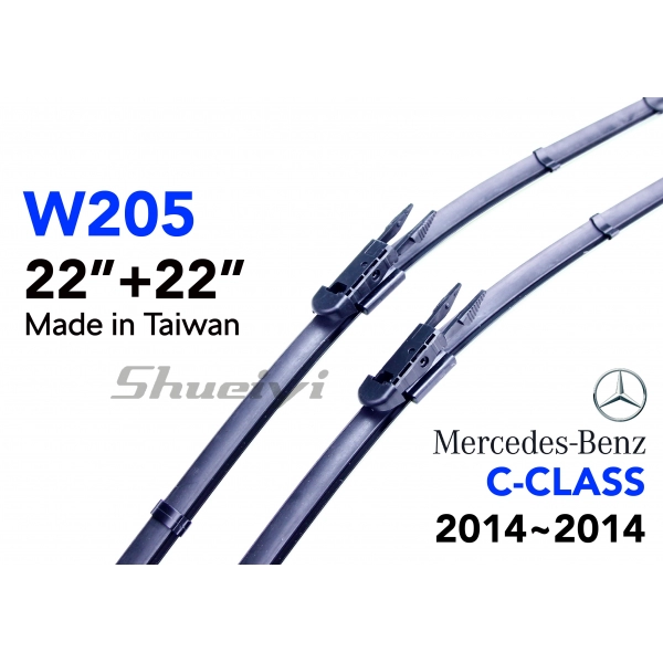 BENZ C-CLASS W205｜專用軟骨雨刷 2014.07~2014.09