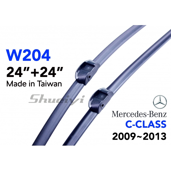 BENZ C-CLASS W204｜專用軟骨雨刷 2009~2013.03